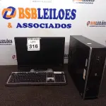 LOTE 316 - 01 CPU HP, 01 MONITOR E 01 TECLADO. (NO ESTADO) ATENÇÃO! FAZER A VISITAÇÃO ANTES DE ARREMATAR, NÃO SABEMOS SE FUNCIONA. LEILÃO NÃO TEM GARANTIA E NEM DEVOLUÇÃO, SUJEITO A POSSÍVEIS AVARIAS VISÍVEIS/OCULTAS E/OU AUSÊNCIA DE COMPONENTES.