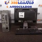 LOTE 246 - 01 CPU LENOVO, 01 MONITOR E TECLADO. (NO ESTADO) ATENÇÃO! FAZER A VISITAÇÃO ANTES DE ARREMATAR, NÃO SABEMOS SE FUNCIONA. LEILÃO NÃO TEM GARANTIA E NEM DEVOLUÇÃO, SUJEITO A POSSÍVEIS AVARIAS VISÍVEIS/OCULTAS E/OU AUSÊNCIA DE COMPONENTES.
