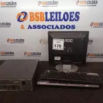 LOTE 170 - 01 CPU HP E 01 MONITOR COM TECLADO. (NO ESTADO) ATENÇÃO! FAZER A VISITAÇÃO ANTES DE ARREMATAR, NÃO SABEMOS SE FUNCIONA. LEILÃO NÃO TEM GARANTIA E NEM DEVOLUÇÃO, SUJEITO A POSSÍVEIS AVARIAS VISÍVEIS/OCULTAS E/OU AUSÊNCIA DE COMPONENTES.