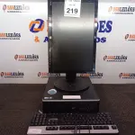 LOTE 219 - 01 CPU HP E 01 MONITOR COM TECLADO. (NO ESTADO) ATENÇÃO! FAZER A VISITAÇÃO ANTES DE ARREMATAR, NÃO SABEMOS SE FUNCIONA. LEILÃO NÃO TEM GARANTIA E NEM DEVOLUÇÃO, SUJEITO A POSSÍVEIS AVARIAS VISÍVEIS/OCULTAS E/OU AUSÊNCIA DE COMPONENTES.