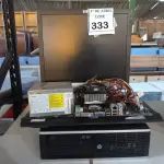 LOTE 333 - 01 CPU HP ,01 PLACA MÃE ,01 MONITOR E 01 TECLADO. (NO ESTADO) ATENÇÃO! FAZER A VISITAÇÃO ANTES DE ARREMATAR, NÃO SABEMOS SE FUNCIONA. LEILÃO NÃO TEM GARANTIA E NEM DEVOLUÇÃO, SUJEITO A POSSÍVEIS AVARIAS VISÍVEIS/OCULTAS E/OU AUSÊNCIA DE COMPONENTES.