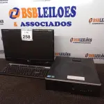 LOTE 258 - 01 CPU HP, 01 MONITOR E 01 TECLADO.  (NO ESTADO) ATENÇÃO! FAZER A VISITAÇÃO ANTES DE ARREMATAR, NÃO SABEMOS SE FUNCIONA. LEILÃO NÃO TEM GARANTIA E NEM DEVOLUÇÃO, SUJEITO A POSSÍVEIS AVARIAS VISÍVEIS/OCULTAS E/OU AUSÊNCIA DE COMPONENTES.