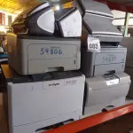 LOTE 083 - 01 LOTE COM IMPRESSORAS DIVERSAS.   (NO ESTADO) ATENÇÃO! FAZER A VISITAÇÃO ANTES DE ARREMATAR, NÃO SABEMOS SE FUNCIONA. LEILÃO NÃO TEM GARANTIA E NEM DEVOLUÇÃO, SUJEITO A POSSÍVEIS AVARIAS VISÍVEIS/OCULTAS E/OU AUSÊNCIA DE COMPONENTES.