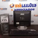 LOTE 125 - 01 CPU HP E 01 MONITOR COM TECLADO. (NO ESTADO) ATENÇÃO! FAZER A VISITAÇÃO ANTES DE ARREMATAR, NÃO SABEMOS SE FUNCIONA. LEILÃO NÃO TEM GARANTIA E NEM DEVOLUÇÃO, SUJEITO A POSSÍVEIS AVARIAS VISÍVEIS/OCULTAS E/OU AUSÊNCIA DE COMPONENTES.