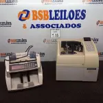 LOTE 145 - 02 CONTADORAS DE CÉDULAS. (NO ESTADO) ATENÇÃO! FAZER A VISITAÇÃO ANTES DE ARREMATAR, NÃO SABEMOS SE FUNCIONA. LEILÃO NÃO TEM GARANTIA E NEM DEVOLUÇÃO, SUJEITO A POSSÍVEIS AVARIAS VISÍVEIS/OCULTAS E/OU AUSÊNCIA DE COMPONENTES.