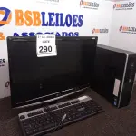 LOTE 290 - 01 CPU HP, 01 MONITOR E 01 TECLADO. (NO ESTADO) ATENÇÃO! FAZER A VISITAÇÃO ANTES DE ARREMATAR, NÃO SABEMOS SE FUNCIONA. LEILÃO NÃO TEM GARANTIA E NEM DEVOLUÇÃO, SUJEITO A POSSÍVEIS AVARIAS VISÍVEIS/OCULTAS E/OU AUSÊNCIA DE COMPONENTES.