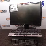 LOTE 230 - 01 CPU HP E 01 MONITOR COM TECLADO. (NO ESTADO) ATENÇÃO! FAZER A VISITAÇÃO ANTES DE ARREMATAR, NÃO SABEMOS SE FUNCIONA. LEILÃO NÃO TEM GARANTIA E NEM DEVOLUÇÃO, SUJEITO A POSSÍVEIS AVARIAS VISÍVEIS/OCULTAS E/OU AUSÊNCIA DE COMPONENTES.