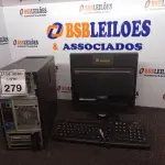 LOTE 279 - 01 CPU DELL, 01 MONITOR E TECLADO.  (NO ESTADO) ATENÇÃO! FAZER A VISITAÇÃO ANTES DE ARREMATAR, NÃO SABEMOS SE FUNCIONA. LEILÃO NÃO TEM GARANTIA E NEM DEVOLUÇÃO, SUJEITO A POSSÍVEIS AVARIAS VISÍVEIS/OCULTAS E/OU AUSÊNCIA DE COMPONENTES.