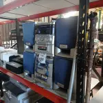 LOTE 121 - 02 MICROS SYSTEM AIWA. (NO ESTADO) ATENÇÃO! FAZER A VISITAÇÃO ANTES DE ARREMATAR, NÃO SABEMOS SE FUNCIONA. LEILÃO NÃO TEM GARANTIA E NEM DEVOLUÇÃO, SUJEITO A POSSÍVEIS AVARIAS VISÍVEIS/OCULTAS E/OU AUSÊNCIA DE COMPONENTES.