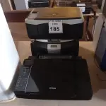 LOTE 185 - 01 IMPRESSORA EPSON TX410 E 02 IMPRESSORAS HP. (NO ESTADO) ATENÇÃO! FAZER A VISITAÇÃO ANTES DE ARREMATAR, NÃO SABEMOS SE FUNCIONA. LEILÃO NÃO TEM GARANTIA E NEM DEVOLUÇÃO, SUJEITO A POSSÍVEIS AVARIAS VISÍVEIS/OCULTAS E/OU AUSÊNCIA DE COMPONENTES.