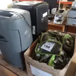 LOTE 188 - 01 LOTE COM TRAVAS PARA NOTEBOOKS E 02 FRAGMENTADORAS. (NO ESTADO) ATENÇÃO! FAZER A VISITAÇÃO ANTES DE ARREMATAR, NÃO SABEMOS SE FUNCIONA. LEILÃO NÃO TEM GARANTIA E NEM DEVOLUÇÃO, SUJEITO A POSSÍVEIS AVARIAS VISÍVEIS/OCULTAS E/OU AUSÊNCIA DE COMPONENTES.