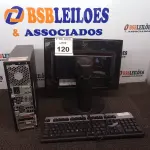 LOTE 120 - 01 CPU HP E 01 MONITOR COM TECLADO. (NO ESTADO) ATENÇÃO! FAZER A VISITAÇÃO ANTES DE ARREMATAR, NÃO SABEMOS SE FUNCIONA. LEILÃO NÃO TEM GARANTIA E NEM DEVOLUÇÃO, SUJEITO A POSSÍVEIS AVARIAS VISÍVEIS/OCULTAS E/OU AUSÊNCIA DE COMPONENTES.
