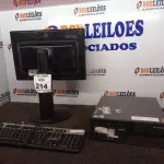 LOTE 214 - 01 CPU LENOVO E 01 MONITOR COM TECLADO. (NO ESTADO) ATENÇÃO! FAZER A VISITAÇÃO ANTES DE ARREMATAR, NÃO SABEMOS SE FUNCIONA. LEILÃO NÃO TEM GARANTIA E NEM DEVOLUÇÃO, SUJEITO A POSSÍVEIS AVARIAS VISÍVEIS/OCULTAS E/OU AUSÊNCIA DE COMPONENTES.
