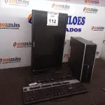 LOTE 112 - 01 CPU HP E 01 MONITOR COM TECLADO. (NO ESTADO) ATENÇÃO! FAZER A VISITAÇÃO ANTES DE ARREMATAR, NÃO SABEMOS SE FUNCIONA. LEILÃO NÃO TEM GARANTIA E NEM DEVOLUÇÃO, SUJEITO A POSSÍVEIS AVARIAS VISÍVEIS/OCULTAS E/OU AUSÊNCIA DE COMPONENTES.