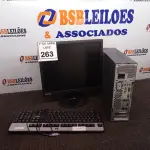 LOTE 263 - 01 CPU LENOVO, 01 MONITOR E 01 TECLADO.  (NO ESTADO) ATENÇÃO! FAZER A VISITAÇÃO ANTES DE ARREMATAR, NÃO SABEMOS SE FUNCIONA. LEILÃO NÃO TEM GARANTIA E NEM DEVOLUÇÃO, SUJEITO A POSSÍVEIS AVARIAS VISÍVEIS/OCULTAS E/OU AUSÊNCIA DE COMPONENTES.