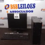 LOTE 305 - 01 CPU LENOVO, 01 MONITOR E 01 TECLADO. (NO ESTADO) ATENÇÃO! FAZER A VISITAÇÃO ANTES DE ARREMATAR, NÃO SABEMOS SE FUNCIONA. LEILÃO NÃO TEM GARANTIA E NEM DEVOLUÇÃO, SUJEITO A POSSÍVEIS AVARIAS VISÍVEIS/OCULTAS E/OU AUSÊNCIA DE COMPONENTES.