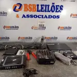 LOTE 533 - 02 APARELHOS DE DVD, 01 TRIANGULO DE SINALIZAÇÃO, 01 TV BOX, 01 MÁQUINA DE CORTAR CABELO, 01 ANTENA WIRELESS, 01 ALICATE DE CLIPAR, 01 TESTADOR DE CABO, 01 MESA DE SOM, 01 PACOTE DE RJ45 E 01 SUPORTE.  LOTE EXTRA (NO ESTADO) ATENÇÃO! FAZER A VISITAÇÃO ANTES DE ARREMATAR, NÃO SABEMOS SE FUNCIONA. LEILÃO NÃO TEM GARANTIA E NEM DEVOLUÇÃO, SUJEITO A POSSÍVEIS AVARIAS VISÍVEIS/OCULTAS E/OU AUSÊNCIA DE COMPONENTES.