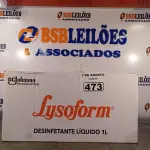LOTE 473 - 12 LITROS DE LYSOFORM. (NO ESTADO) ATENÇÃO! FAZER A VISITAÇÃO ANTES DE ARREMATAR, NÃO SABEMOS SE FUNCIONA. LEILÃO NÃO TEM GARANTIA E NEM DEVOLUÇÃO, SUJEITO A POSSÍVEIS AVARIAS VISÍVEIS/OCULTAS E/OU AUSÊNCIA DE COMPONENTES).