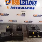 LOTE 563 - 05 DISJUNTORES MARCAS E MODELOS DIVERSOS. (NO ESTADO) ATENÇÃO! FAZER A VISITAÇÃO ANTES DE ARREMATAR, NÃO SABEMOS SE FUNCIONA. LEILÃO NÃO TEM GARANTIA E NEM DEVOLUÇÃO, SUJEITO A POSSÍVEIS AVARIAS VISÍVEIS/OCULTAS E/OU AUSÊNCIA DE COMPONENTES.
