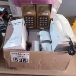 LOTE 536 - 02 INTERFONES E 13 RAMAIS. (NO ESTADO) ATENÇÃO! FAZER A VISITAÇÃO ANTES DE ARREMATAR, NÃO SABEMOS SE FUNCIONA. LEILÃO NÃO TEM GARANTIA E NEM DEVOLUÇÃO, SUJEITO A POSSÍVEIS AVARIAS VISÍVEIS/OCULTAS E/OU AUSÊNCIA DE COMPONENTES.