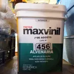 LOTE 456 - 01 BALDE DE TINTA ACRÍLICA MAXIVINIL ACRÍLICO FOSCA 18L. (NO ESTADO) ATENÇÃO! FAZER A VISITAÇÃO ANTES DE ARREMATAR, NÃO SABEMOS SE FUNCIONA. LEILÃO NÃO TEM GARANTIA E NEM DEVOLUÇÃO, SUJEITO A POSSÍVEIS AVARIAS VISÍVEIS/OCULTAS E/OU AUSÊNCIA DE COMPONENTES.
