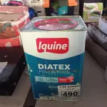 LOTE 490 - 01 LATA DE TINTA IQUINE DIATEX PINTA MAIS INTERIORES 18L NA COR HORTELÃ. (NO ESTADO) ATENÇÃO! FAZER A VISITAÇÃO ANTES DE ARREMATAR, NÃO SABEMOS SE FUNCIONA. LEILÃO NÃO TEM GARANTIA E NEM DEVOLUÇÃO, SUJEITO A POSSÍVEIS AVARIAS VISÍVEIS/OCULTAS E/OU AUSÊNCIA DE COMPONENTES).