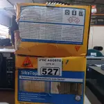 LOTE 527 - 02 CAIXAS SIKA TOP 100, REVESTIMENTO IMPERMEABILIZANTE SEMI-FLEXIVEL. (NO ESTADO) ATENÇÃO! FAZER A VISITAÇÃO ANTES DE ARREMATAR, NÃO SABEMOS SE FUNCIONA. LEILÃO NÃO TEM GARANTIA E NEM DEVOLUÇÃO, SUJEITO A POSSÍVEIS AVARIAS VISÍVEIS/OCULTAS E/OU AUSÊNCIA DE COMPONENTES.