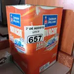 LOTE 657 - 01 LATA DE TINTA SHERWIN WILLIAMS NOVACOR SEM CHEIRO INTERIORES/EXTERIORES SEMIBRILHO 18L NA COR MARFIM. (NO ESTADO) ATENÇÃO! FAZER A VISITAÇÃO ANTES DE ARREMATAR, NÃO SABEMOS SE FUNCIONA. LEILÃO NÃO TEM GARANTIA E NEM DEVOLUÇÃO, SUJEITO A POSSÍVEIS AVARIAS VISÍVEIS/OCULTAS E/OU AUSÊNCIA DE COMPONENTES.
