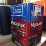 LOTE 519 - 01 LATA DE TINTA (BASE) SHERWIN WILLIAMS METALATEX SEM CHEIRO INTERIOR/EXTERIOR ACETINADO 16L.  ESTADO) ATENÇÃO! FAZER A VISITAÇÃO ANTES DE ARREMATAR, NÃO SABEMOS SE FUNCIONA. LEILÃO NÃO TEM GARANTIA E NEM DEVOLUÇÃO, SUJEITO A POSSÍVEIS AVARIAS VISÍVEIS/OCULTAS E/OU AUSÊNCIA DE COMPONENTES.