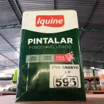 LOTE 595 - 01 LATA DE TINTA IQUINE PINTALAR FOSCO AVELUDADO INTERIORES 18L NA COR VERDE PRIMAVERA. (NO ESTADO) ATENÇÃO! FAZER A VISITAÇÃO ANTES DE ARREMATAR, NÃO SABEMOS SE FUNCIONA. LEILÃO NÃO TEM GARANTIA E NEM DEVOLUÇÃO, SUJEITO A POSSÍVEIS AVARIAS VISÍVEIS/OCULTAS E/OU AUSÊNCIA DE COMPONENTES.