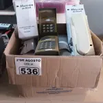 LOTE 536 - 02 INTERFONES E 13 RAMAIS. (NO ESTADO) ATENÇÃO! FAZER A VISITAÇÃO ANTES DE ARREMATAR, NÃO SABEMOS SE FUNCIONA. LEILÃO NÃO TEM GARANTIA E NEM DEVOLUÇÃO, SUJEITO A POSSÍVEIS AVARIAS VISÍVEIS/OCULTAS E/OU AUSÊNCIA DE COMPONENTES.