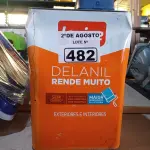 LOTE 482 - 01 LATA DE TINTA IQUINE DELANIL INTERIORES/EXTERIORES FOSCO AVELUDADO NA COR CONCRETO 18L. (NO ESTADO) ATENÇÃO! FAZER A VISITAÇÃO ANTES DE ARREMATAR, NÃO SABEMOS SE FUNCIONA. LEILÃO NÃO TEM GARANTIA E NEM DEVOLUÇÃO, SUJEITO A POSSÍVEIS AVARIAS VISÍVEIS/OCULTAS E/OU AUSÊNCIA DE COMPONENTES).