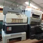 LOTE 516 - 10 IMPRESSORAS MARCAS E MODELOS DIVERSOS PARA RETIRADA DE PEÇAS. (NO ESTADO) ATENÇÃO! FAZER A VISITAÇÃO ANTES DE ARREMATAR, NÃO SABEMOS SE FUNCIONA. LEILÃO NÃO TEM GARANTIA E NEM DEVOLUÇÃO, SUJEITO A POSSÍVEIS AVARIAS VISÍVEIS/OCULTAS E/OU AUSÊNCIA DE COMPONENTES.