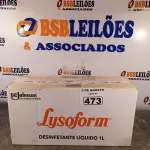 LOTE 473 - 12 LITROS DE LYSOFORM. (NO ESTADO) ATENÇÃO! FAZER A VISITAÇÃO ANTES DE ARREMATAR, NÃO SABEMOS SE FUNCIONA. LEILÃO NÃO TEM GARANTIA E NEM DEVOLUÇÃO, SUJEITO A POSSÍVEIS AVARIAS VISÍVEIS/OCULTAS E/OU AUSÊNCIA DE COMPONENTES).