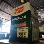 LOTE 595 - 01 LATA DE TINTA IQUINE PINTALAR FOSCO AVELUDADO INTERIORES 18L NA COR VERDE PRIMAVERA. (NO ESTADO) ATENÇÃO! FAZER A VISITAÇÃO ANTES DE ARREMATAR, NÃO SABEMOS SE FUNCIONA. LEILÃO NÃO TEM GARANTIA E NEM DEVOLUÇÃO, SUJEITO A POSSÍVEIS AVARIAS VISÍVEIS/OCULTAS E/OU AUSÊNCIA DE COMPONENTES.