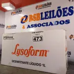 LOTE 473 - 12 LITROS DE LYSOFORM. (NO ESTADO) ATENÇÃO! FAZER A VISITAÇÃO ANTES DE ARREMATAR, NÃO SABEMOS SE FUNCIONA. LEILÃO NÃO TEM GARANTIA E NEM DEVOLUÇÃO, SUJEITO A POSSÍVEIS AVARIAS VISÍVEIS/OCULTAS E/OU AUSÊNCIA DE COMPONENTES).
