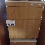 LOTE 630 - 02 GAVETEIROS EM MADEIRA COM 03 GAVETAS. (NO ESTADO) ATENÇÃO! FAZER A VISITAÇÃO ANTES DE ARREMATAR, NÃO SABEMOS SE FUNCIONA. LEILÃO NÃO TEM GARANTIA E NEM DEVOLUÇÃO, SUJEITO A POSSÍVEIS AVARIAS VISÍVEIS/OCULTAS E/OU AUSÊNCIA DE COMPONENTES.