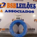 LOTE 050 - 01 ROLO DE CABO FLEXÍVEL 100M 4MM NA COR AZUL. (NO ESTADO) ATENÇÃO! FAZER A VISITAÇÃO ANTES DE ARREMATAR, NÃO SABEMOS SE FUNCIONA. LEILÃO NÃO TEM GARANTIA E NEM DEVOLUÇÃO, SUJEITO A POSSÍVEIS AVARIAS VISÍVEIS/OCULTAS E/OU AUSÊNCIA DE COMPONENTES.
