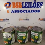 LOTE 205 - 03 GALÕES DE ESMALTE SINTÉTICO QUALITEX 3,6L SENDO 02 NA COR VERDE FOLHA E 01 VERMELHO. (NO ESTADO) ATENÇÃO! FAZER A VISITAÇÃO ANTES DE ARREMATAR, NÃO SABEMOS SE FUNCIONA. LEILÃO NÃO TEM GARANTIA E NEM DEVOLUÇÃO, SUJEITO A POSSÍVEIS AVARIAS VISÍVEIS/OCULTAS E/OU AUSÊNCIA DE COMPONENTES.