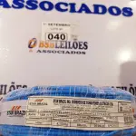LOTE 040 - 01 ROLO DE CABO FLEXÍVEL 100M 4MM NA COR AZUL. (NO ESTADO) ATENÇÃO! FAZER A VISITAÇÃO ANTES DE ARREMATAR, NÃO SABEMOS SE FUNCIONA. LEILÃO NÃO TEM GARANTIA E NEM DEVOLUÇÃO, SUJEITO A POSSÍVEIS AVARIAS VISÍVEIS/OCULTAS E/OU AUSÊNCIA DE COMPONENTES.