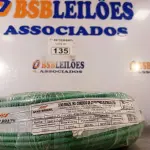 LOTE 135 - 01 ROLO DE CABO FLEXÍVEL 100M 10MM NA COR VERDE. (NO ESTADO) ATENÇÃO! FAZER A VISITAÇÃO ANTES DE ARREMATAR, NÃO SABEMOS SE FUNCIONA. LEILÃO NÃO TEM GARANTIA E NEM DEVOLUÇÃO, SUJEITO A POSSÍVEIS AVARIAS VISÍVEIS/OCULTAS E/OU AUSÊNCIA DE COMPONENTES.