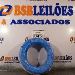 LOTE 045 - 01 ROLO DE CABO FLEXÍVEL 100M 4MM NA COR AZUL. (NO ESTADO) ATENÇÃO! FAZER A VISITAÇÃO ANTES DE ARREMATAR, NÃO SABEMOS SE FUNCIONA. LEILÃO NÃO TEM GARANTIA E NEM DEVOLUÇÃO, SUJEITO A POSSÍVEIS AVARIAS VISÍVEIS/OCULTAS E/OU AUSÊNCIA DE COMPONENTES.