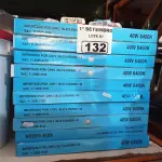 LOTE 132 - 10 LÂMPADAS FLUORESCENTES CIRCULAR 6400K 40W E 10 REATORES 1X40W. (NO ESTADO) ATENÇÃO! FAZER A VISITAÇÃO ANTES DE ARREMATAR, NÃO SABEMOS SE FUNCIONA. LEILÃO NÃO TEM GARANTIA E NEM DEVOLUÇÃO, SUJEITO A POSSÍVEIS AVARIAS VISÍVEIS/OCULTAS E/OU AUSÊNCIA DE COMPONENTES.