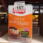 LOTE 157 - 01 LATA DE TINTA IQUINE DELANIL RENDE MUITO INTERIORES/EXTERIORES 18L NA COR CONCRETO. (NO ESTADO) ATENÇÃO! FAZER A VISITAÇÃO ANTES DE ARREMATAR, NÃO SABEMOS SE FUNCIONA. LEILÃO NÃO TEM GARANTIA E NEM DEVOLUÇÃO, SUJEITO A POSSÍVEIS AVARIAS VISÍVEIS/OCULTAS E/OU AUSÊNCIA DE COMPONENTES.