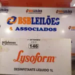 LOTE 146 - 12 LITROS DE LYSOFORM. (NO ESTADO) ATENÇÃO! FAZER A VISITAÇÃO ANTES DE ARREMATAR, NÃO SABEMOS SE FUNCIONA. LEILÃO NÃO TEM GARANTIA E NEM DEVOLUÇÃO, SUJEITO A POSSÍVEIS AVARIAS VISÍVEIS/OCULTAS E/OU AUSÊNCIA DE COMPONENTES.