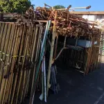 LOTE 067 - 01 LOTE COM GRADES EM FERRO AMARELOS (OBS:SO AS AMARELAS ) (NO ESTADO)