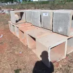 LOTE 107 - CAIXAS DE CONCRETO QUADRADAS 66CM X 66CM (NO ESTADO)