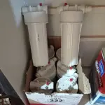 LOTE 222 - 08 FILTROS PARA CAIXA D’AGUA TIPO CAVALETE. (NO ESTADO) ATENÇÃO! FAZER A VISITAÇÃO ANTES DE ARREMATAR, NÃO SABEMOS SE FUNCIONA. LEILÃO NÃO TEM GARANTIA E NEM DEVOLUÇÃO, SUJEITO A POSSÍVEIS AVARIAS VISÍVEIS/OCULTAS E/OU AUSÊNCIA DE COMPONENTES.
