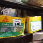 LOTE 240 - 02 CAIXAS COM SIKA TOP 107 CINZA 18KG, ARGAMASSA POLIMÉRICA IMPERMEABILIZANTE DE ALTO DESEMPENHO. (NO ESTADO) ATENÇÃO! FAZER A VISITAÇÃO ANTES DE ARREMATAR, NÃO SABEMOS SE FUNCIONA. LEILÃO NÃO TEM GARANTIA E NEM DEVOLUÇÃO, SUJEITO A POSSÍVEIS AVARIAS VISÍVEIS/OCULTAS E/OU AUSÊNCIA DE COMPONENTES.