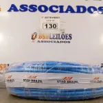 LOTE 130 - 01 ROLO DE CABO FLEXÍVEL 100M 10MM NA COR AZUL. (NO ESTADO) ATENÇÃO! FAZER A VISITAÇÃO ANTES DE ARREMATAR, NÃO SABEMOS SE FUNCIONA. LEILÃO NÃO TEM GARANTIA E NEM DEVOLUÇÃO, SUJEITO A POSSÍVEIS AVARIAS VISÍVEIS/OCULTAS E/OU AUSÊNCIA DE COMPONENTES.